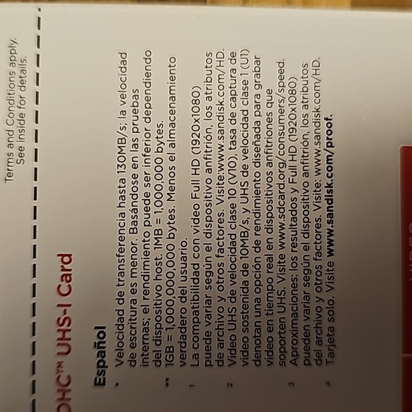 SANDISK Outdoor plus 32 GB x 2 cards - Picture 5 of 5